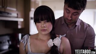 Big ass chubby sexy 19 year old seduces and fucks stepmoms sleazy big dick BF