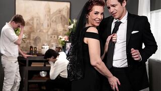 SEXY HORNY GILF Fucks Organizer Of Her Husbands Funeral (Grief Turned Her Horny) | AdultTiming