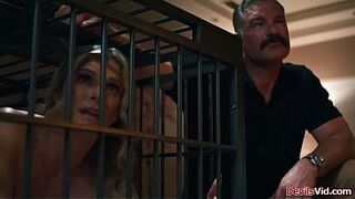 Submissive sultry hot wife lets husband fuck neighbor while licking her